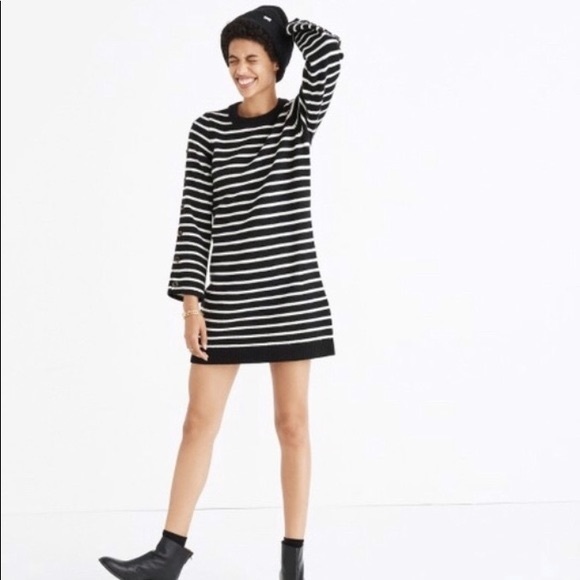 Madewell Dresses & Skirts - SALE🔥 Madewell stripe sweater dress